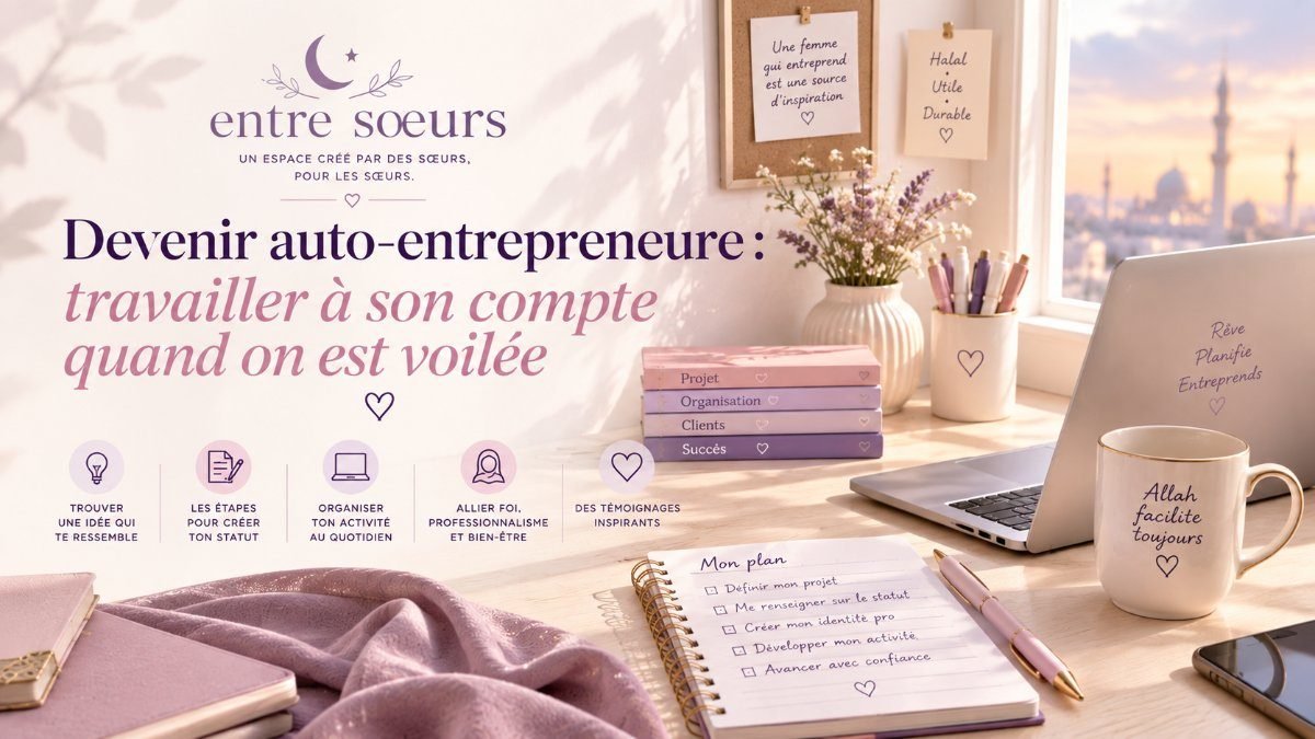 Devenir auto-entrepreneure : travailler à son compte quand on est voilée