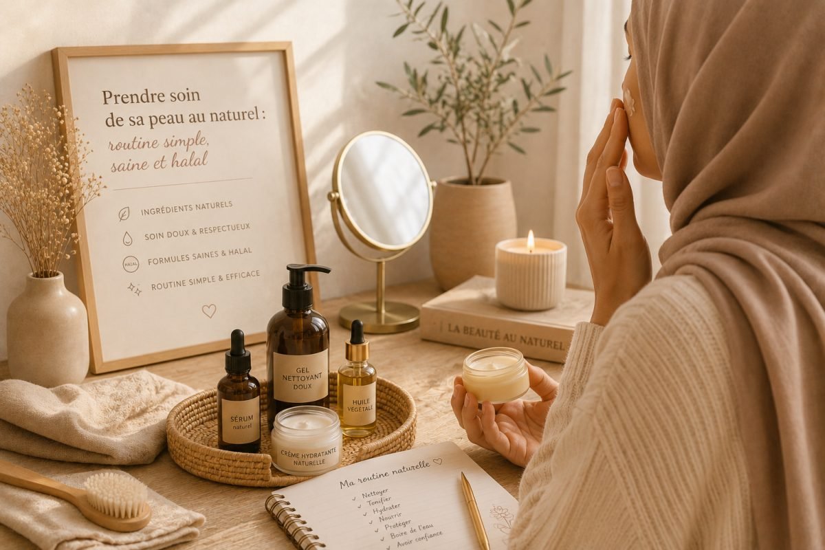 Prendre soin de sa peau au naturel : routine simple, saine et halal