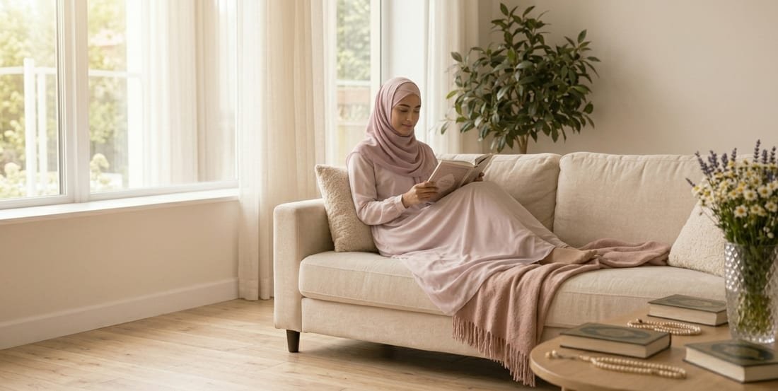 Coran ouvert, ambiance de lecture et de recueillement